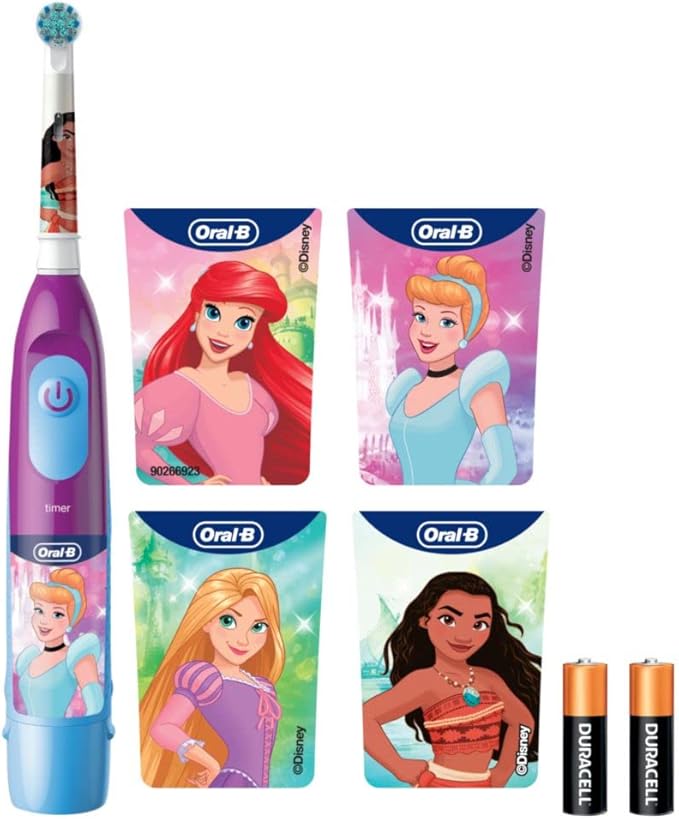 Oral-B Kid's Battery Toothbrush Featuring Disney Princess, for Kids 3+