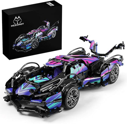 Mesiondy Sports Car Building Blocks Toys Boys，1:14 MOC Building Set Raceing Car Model,Construction Toy for Adults，Cars for Boys Age 6 7 8 9 Years Kids