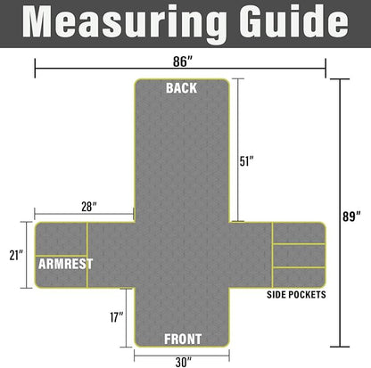 Recliner Chair Covers Sofa Slipcover Non-Slip Chair Couch Cover Machine Washable Furniture Protector with Straps for Dogs (Beige, 30inch Recliner)