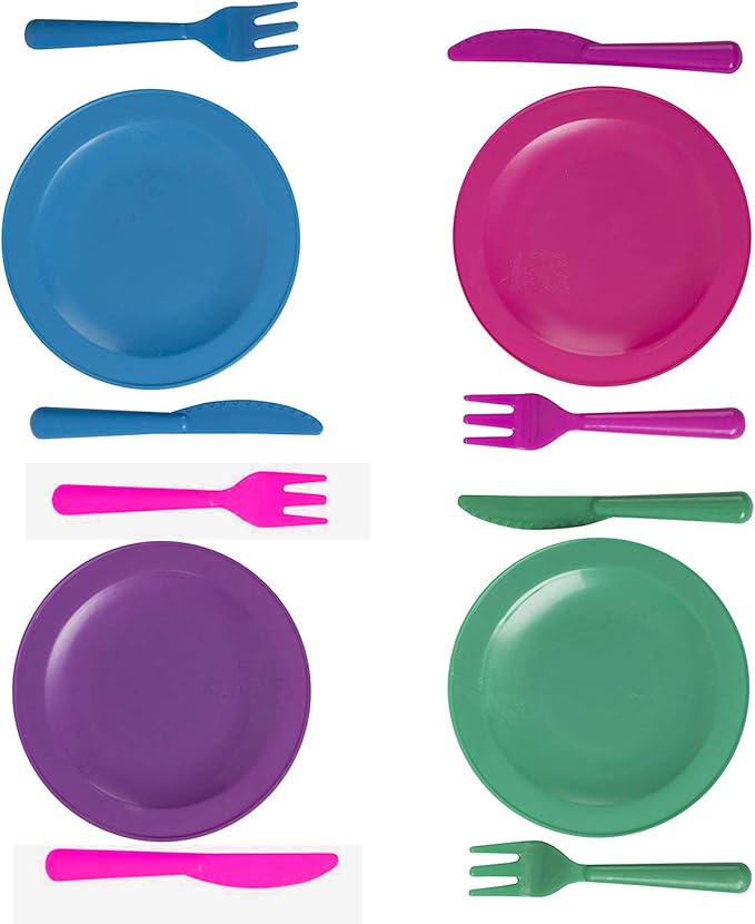 Play Kitchen Accessories- Toddler pots and Pans Set (27 Pcs) -Colourful Play Kitchen Dishes，Tableware Kids Play Kitchen Accessories-Toy Pots and Pans for Kids Ages 3+.