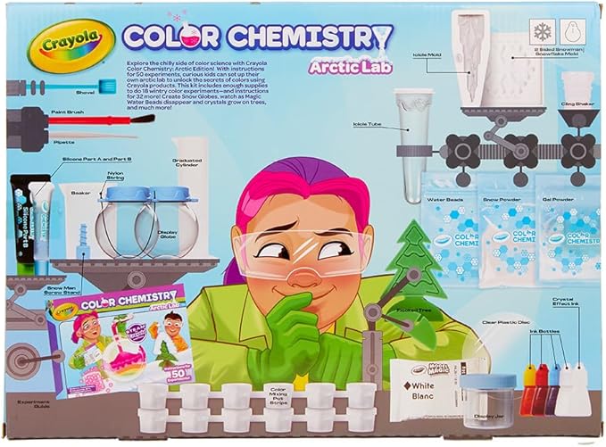 Crayola Arctic Color Chemistry Set for Kids, Steam/Stem Activities, Educational Toy, Ages 7, 8, 9, 10