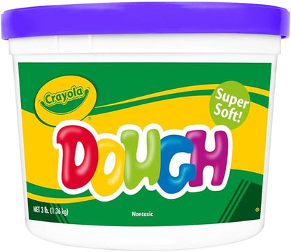 Crayola Dough - Purple (3lb), Bulk Modeling Dough for Kids, Clay Alternative, Resealable Tub, Ages 3+, Great for Kids Arts & Crafts
