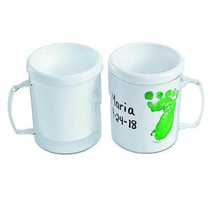 Colorations Design Your Own Mugs, Great Craft Project for Kids, Create a Keepsake, 12 Mugs, Ideal Mothers Day or Fathers Day Gift, Birthday or Holiday, CanBbe personalized & individually designed