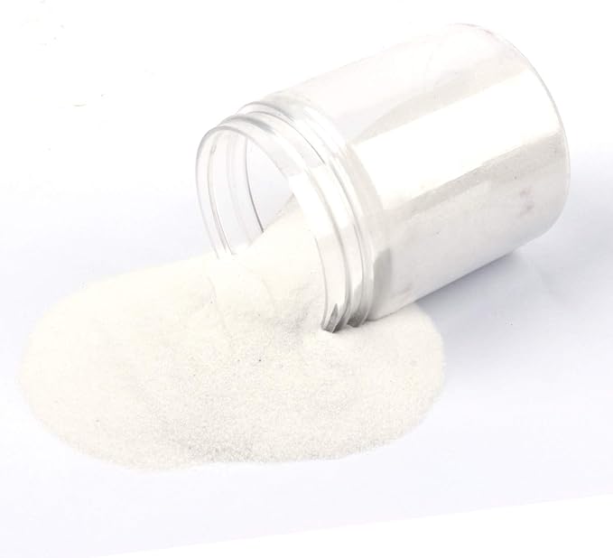 Shiny Stone Colorful Sand,Rainbow Sand,Art Sand,Colored Sand,Craft Sand,Decorative Wedding Vibrant Sand, 250g/0.55lbs/8.81oz for Kids Creativity Wedding Succulent Terrarium Vase (White)