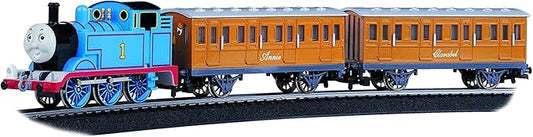Bachmann Trains - Thomas & Friends Thomas with Annie and Clarabel Ready To Run Electric Train Set - HO Scale