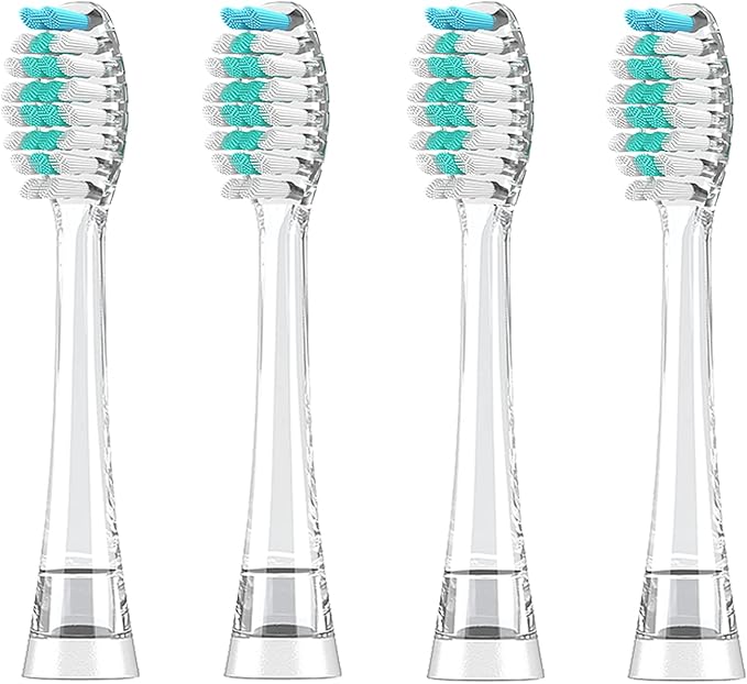 Dada-Tech Kids Electric Toothbrush Replacement Heads for DT-BB1, DT-K6, SG-513, SG-977- Pack of 4 (Large Age 3+)