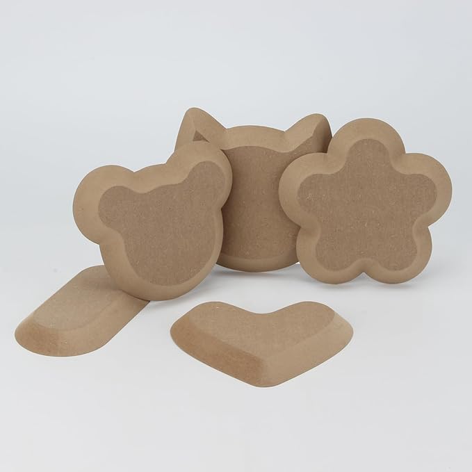 Ceramics Plate Forming Molds, Clay Pottery Molds for Handbuliding, Ceramics Plate Slump Mold, 5 Shapes Various Sizes Ceramic Set for Pottery Tools and Supplies (Heart)