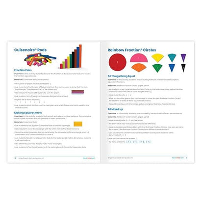 hand2mind Individual Student Manipulative Kit for Kids Ages 8-10, Individual Practice for Kids at Home Or Classroom, Easy to Follow Guide, Math Manipulative Supplies, Homeschool Supplies (Set of 12)