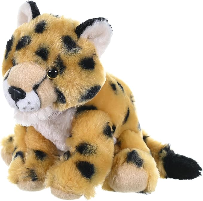 Wild Republic Cheetah Baby Plush, Stuffed Animal, Plush Toy, Gifts for Kids, Cuddlekins 8 Inches