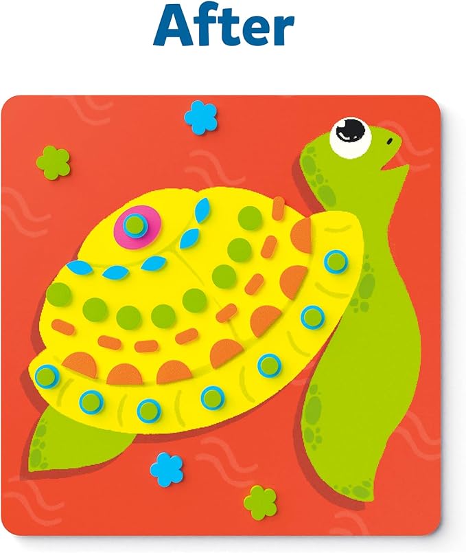 Skillmatics Art Activity - Fun with Foam Under The Ocean, No Mess Felt Sticker Art for Kids, 3D Foam Stickers, DIY Craft Kits, Gifts for Boys & Girls Ages 3, 4, 5, 6, 7