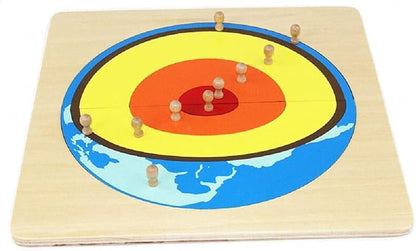 Montessori Children Geography Teaching Aids Internal Structure of The Earth Panel Puzzle Crustal Core Kids Early Education Learn Toys
