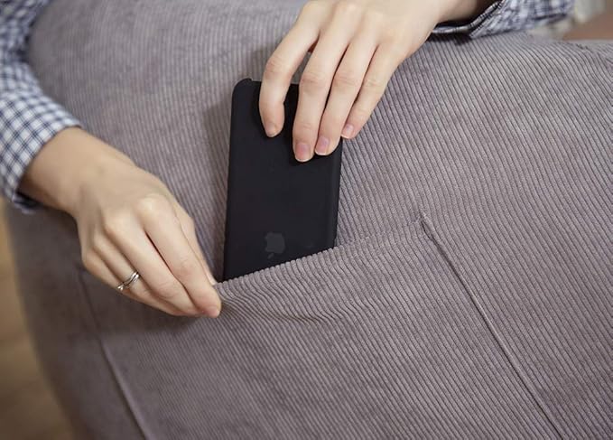 Stuffed Animal Storage Bean Bag Chair Cover (No Filler) for Kids and Adults.Soft Premium Corduroy Stuffable Beanbag for Organizing Children Plush Toys or Memory Foam Extra Large 300L (Grey)