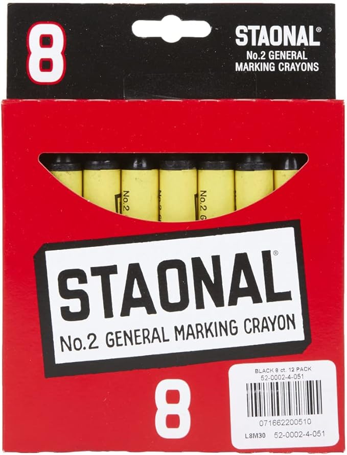 Crayola Bulk Extra Large Marking Crayons, Black, 8 Count (52-0002-2-051)