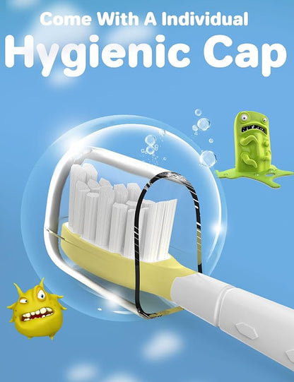 FutulkyUS Kids Replacement Brush Heads for Philips Sonicare: Electric Soft Toothbrush Head Compitable with 4100, Standard Head for Boy Girl Over 7 Years Old, 6 Pack