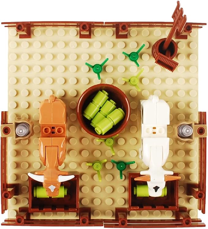 Farm Field Set Building Blocks Plant Animal Crops Building Bricks Kit DIY Building Set Compatible All Major Brands (#A)