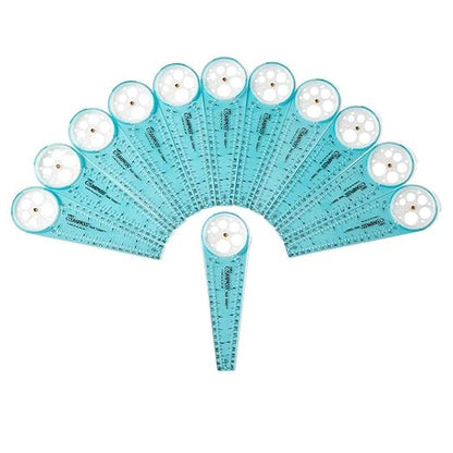 hand2mind Safe-T Math Compass, 10 in. Blue Compass, Compass for Geometry, Compass Drawing Tool, Dysgraphia Tools for Kids, Circle Drawing Tool, Compass Set, Math Classroom Supplies (Set of 12)