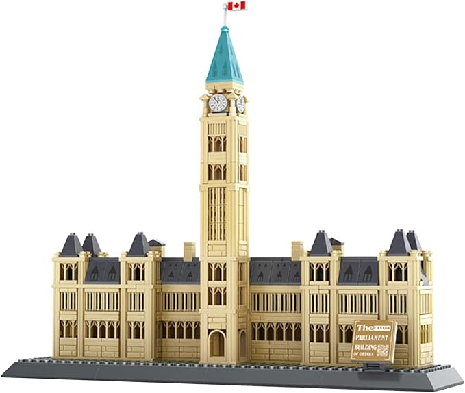Oichy Parliament Hill Model Building Kits, World Famous Architectural Building Blocks Set, Ottawa Parliament Toy Building Sets for Adults and Kids(608 PCS)