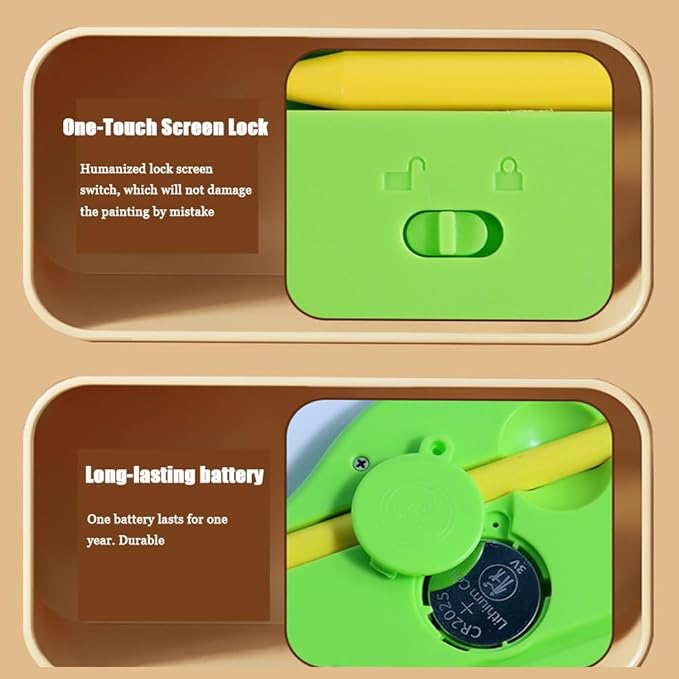 Kid's Easel, Magnetic Drawing Board for Toddlers with One Carry Bag Magnet Pen and Three Stampers, Green, 99-18