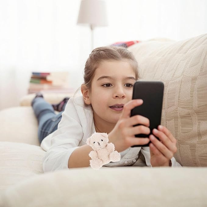 Abaodam Animal Slap Bracelet Bear Slap Bracelet Plush Stuffed Animal Hugger Snap Wrist Band for Kids Birthday Party