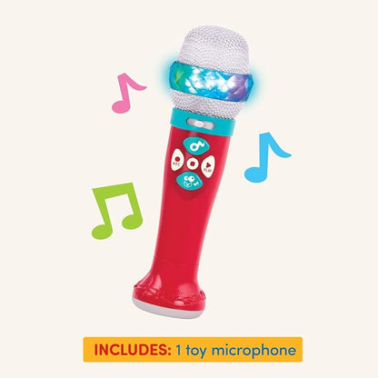 Battat – Toy Karaoke Mic – Light – Up & Voicechanging Microphone – Record & Playback – Sing – Along with Bluetooth – 3+ Years– Musical Light Show Microphone