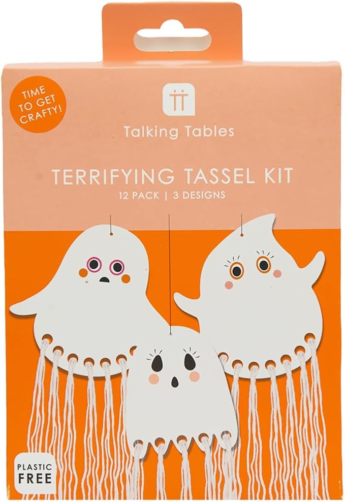 Talking Tables | Halloween Kids Crafts Kit DIY Paper Arts and Craft Activity Make Your Own Gift Bunting Hanging Party Decorations | No Scary Plastic Here | Product Reusable & Packaging Recyclable