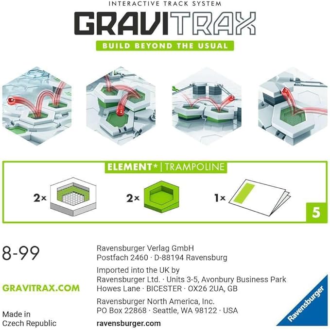 Ravensburger GraviTrax: Trampoline Accessory | Marble Run & STEM Toy for Boys & Girls Ages 8 & Up | Accessory for 2019 Toy of The Year Finalist