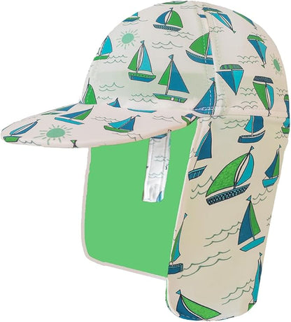 Gifts Treat Kids Legionnaires Hat, UPF 50+ Sun Protection Swim Cap Flap Hat for Kids, Quick Drying Sun Hat for Beach Seaside