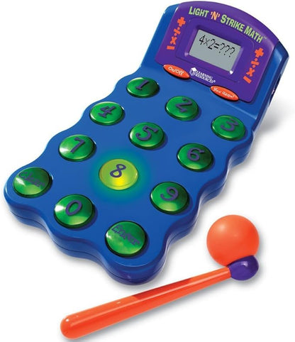 Learning Resources Light 'N' Strike Math Game, Multi-color