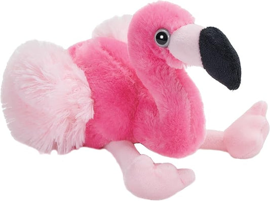 Wild Republic Flamingo Plush, Stuffed Animal, Plush Toy, Gifts for Kids, Hug’Ems 7"