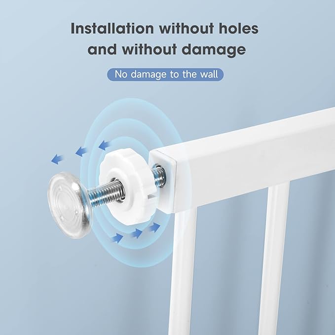 Baby Gate for Stairs, Auto Close Safety Baby Gates, Extra Tall and Wide Child Gate, Durability Dog Gates for The House, Doorways. Pressure Baby Gate for Dogs Indoor.