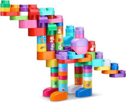 LeapFrog LeapBuilders 81-Piece Jumbo Blocks Box, Pink,24 months to 5 years