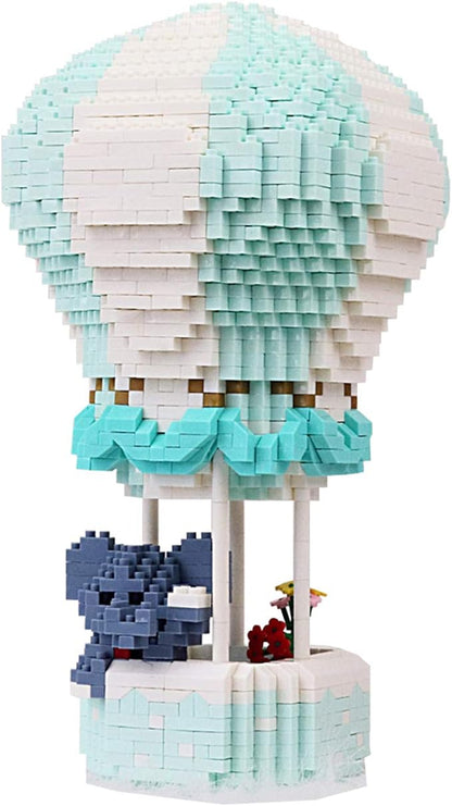 Building Bricks 1900+ Pieces Set - 1900 Pieces Classic Building Blocks - Mini Building Blocks for Boys Girls & Adults Kids (Light Blue)