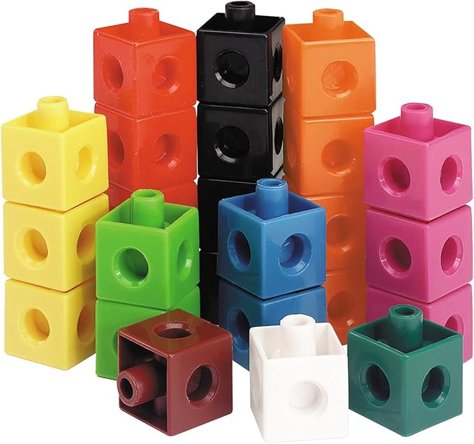 Learning Resources Snap Cubes, Set of 500 Cubes, Ages 5+, Educational Counting Toy,Back to School Supplies,Teacher Supplies for Classroom