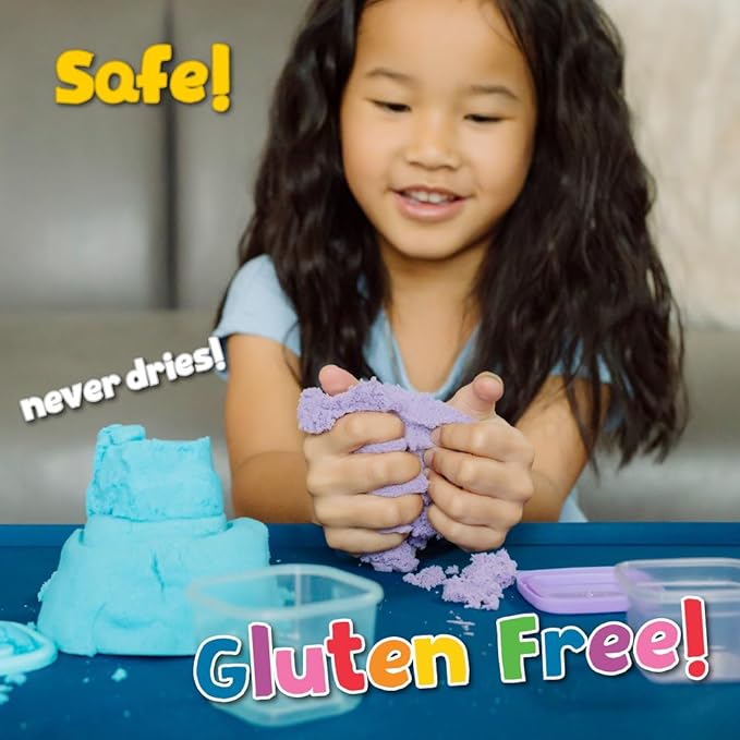 Chuckle & Roar - Grand Sand 3 Pack - Tactile Sensory Sand - Educational Fun for Preschoolers - Sensory Arts and Crafts for Kids, Toddlers - Doesn't Dry Out - Ages 3 and Up