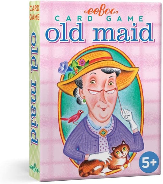 eeBoo Old Maid Playing Card Game - 50 Career Themed Cards, Classic Matching Card Game, Durable Oversized Cards, Screen-Free Fun, Ages 5+