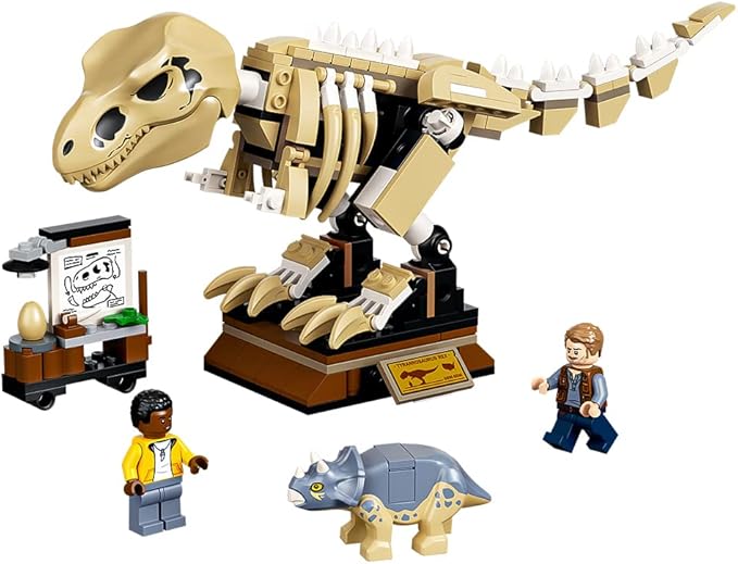 LEGO Jurassic World T. rex Dinosaur Fossil Exhibition 76940 Building Kit; Cool Toy Playset for Kids; New 2021 (198 Pieces)