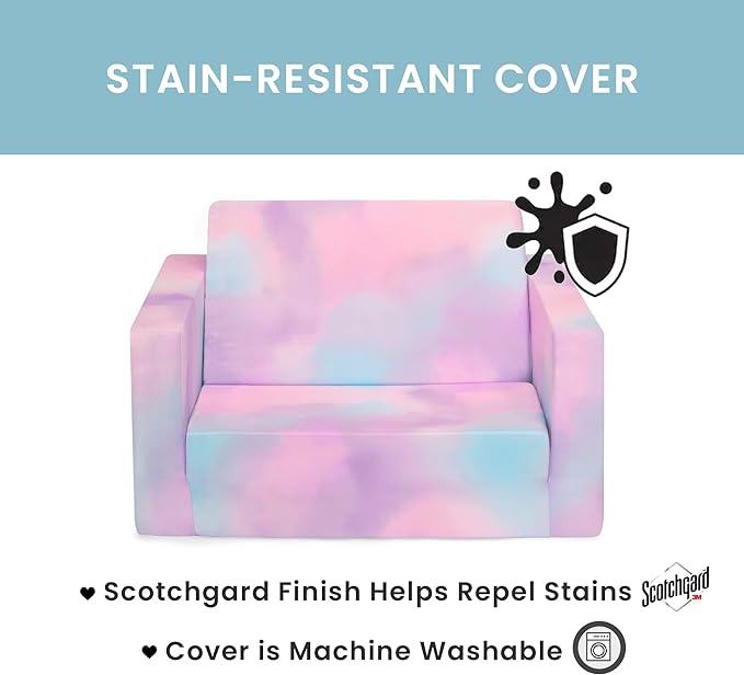 Cozee Flip-Out Chair - 2-in-1 Convertible Chair to Lounger for Kids