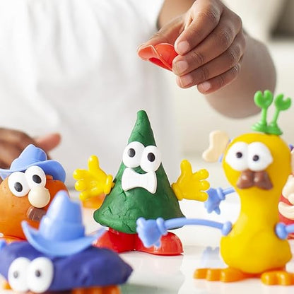 Colorations - BUILDME Creative Creatures Dough Builders (Includes 260 pieces) - Dough & Molding Clay Accessories for Kids - Screen-Free Play Time - Builds Animals & Characters