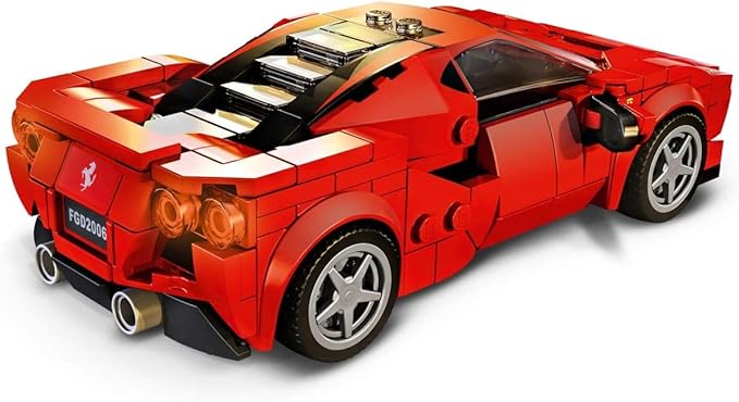 LEGO Speed Champions 76895 Ferrari F8 Tributo Toy Cars for Kids, Building Kit Featuring Minifigure (275 Pieces)