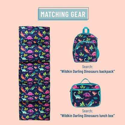 Wildkin Microfiber Pillow Lounger, 87 X 27 Inches, Darling Dinosaurs