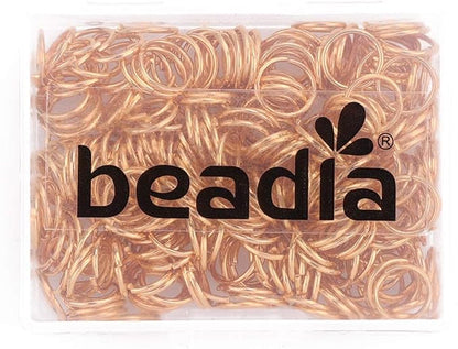 Open Jump Rings Gold 0.8x8mm 300pcs for DIY Jewelry Making Supplies