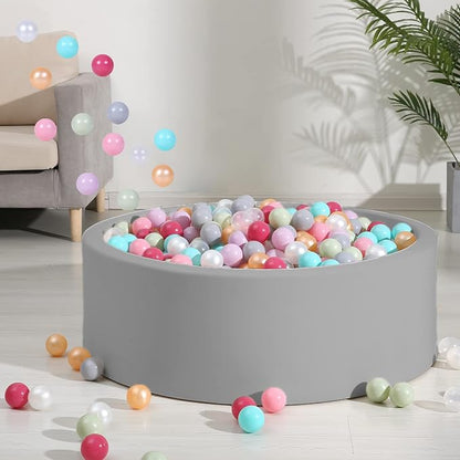 Ball Pit Balls Plastic Balls for Ball Pit Phathalate Free BPA Free Plastic Balls 100pcs 2.2" Set for Toddlers for Play Tent Tunnel