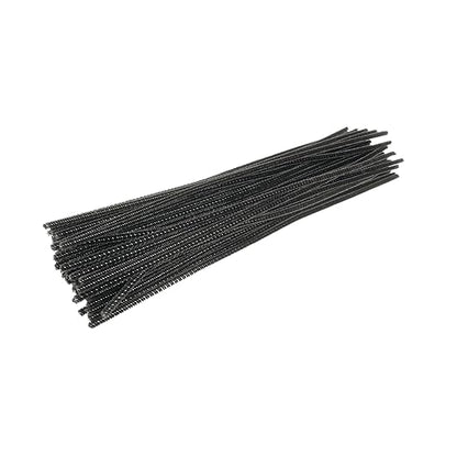 Colorations Black Chenille Stem Pipe Cleaners, Pack of 100, Arts & Crafts, Decorating, STEM, Single Color, Activities for Kids, Crafting, Straw Cleaner, DIY