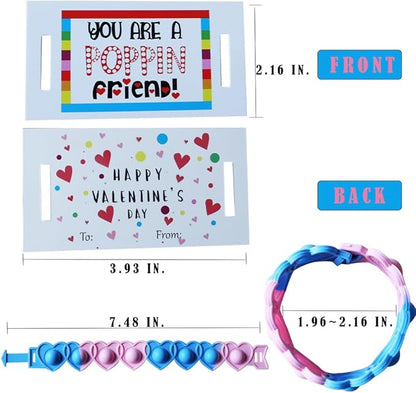 Valentines Day Gifts for Kids Classroom, 28 Valentine Cards Bulk for School Class Prizes Party Favors Boys Girls Exchange Gift, Goodie Fillers Crafts Boxes