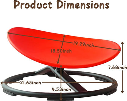 Kids Sensory Chair for Autism Kids Swivel Chair, Sensory Spin Chair Seat Improve Physical Coordination Wobble Chair for Kids Sit and Spin Relief of Motion Sickness