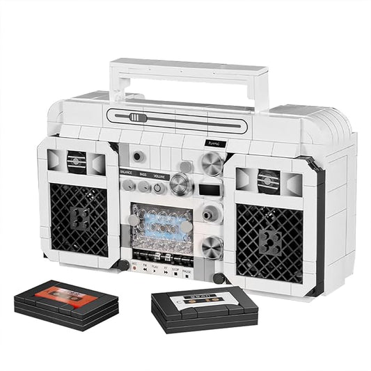 Retro Mini Radio Building Blocks Set Gifts for Christmas, Birthday, Valentine's Day, Thanksgiving, 645pcs Vintage Radio Toys Model for Adults Girls Boys Kid Toys