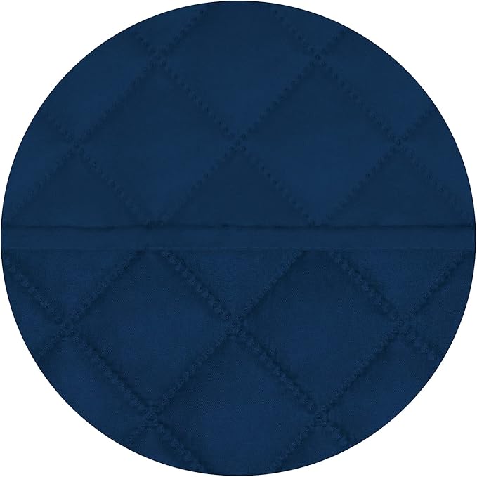 PureFit Reversible Quilted Sofa Cover, Water Resistant Slipcover Furniture Protector, Washable Couch Cover with Non Slip and Elastic Straps for Kids, Dogs, Pets (XX Large, Navy/Navy)