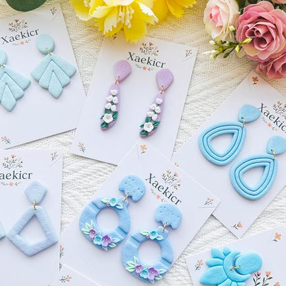 Xaekicr Abstract Shapes Polymer Clay Cutters Set – Clay Cutters for Polymer Molds, Clay Earring and Versatile Tools