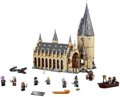 LEGO Harry Potter Hogwarts Great Hall 75954 Building Kit and Magic Castle Toy, Fantasy Creatures, Hermione Granger, Draco Malfoy and Hagrid (878 Pieces)
