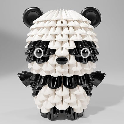 Creative Soft Building Blocks, Cute Animal kit Assembling Building Toys Gifts for Kids and 6+ Interactive Building Toy for Kids, Boys, and Girls (1106-PANDA)